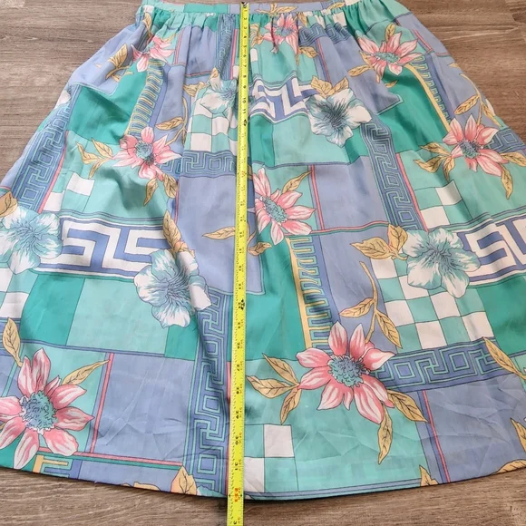 VINTAGE ALFRED DUNNER Floral Midi Skirt 36 / 22W - Picture 4 of 10
